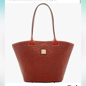 Dooney & Bourke Ostrich Andie Tote Cognac